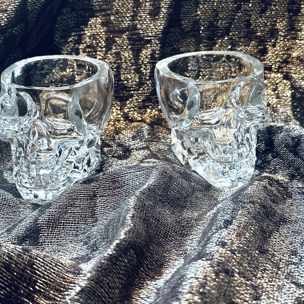 Crystal Head Vodka glass shot glasses set of two
